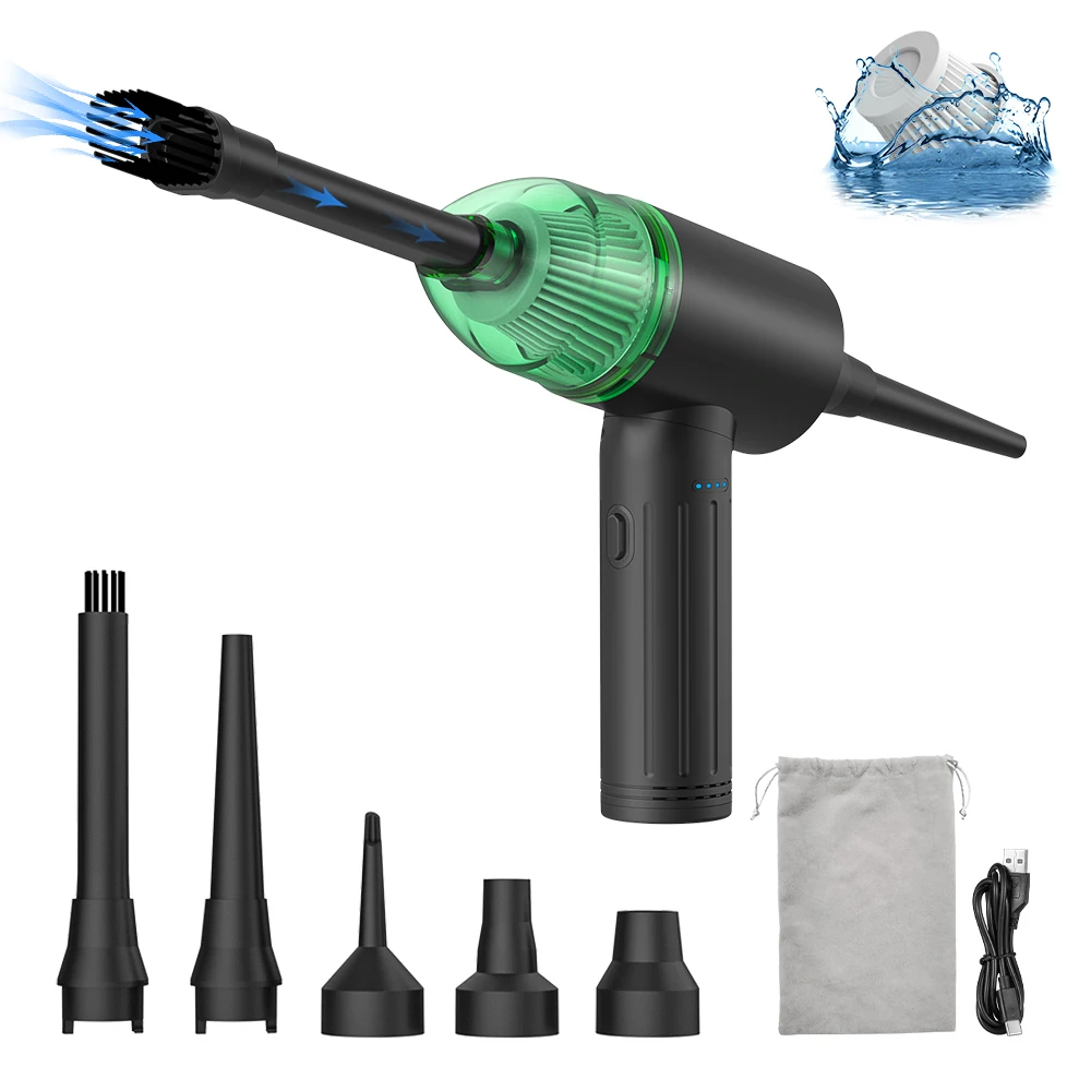 High quality air duster with vacuum cleaner cleaning machine 12000PA with 9000RPM wind speed machine