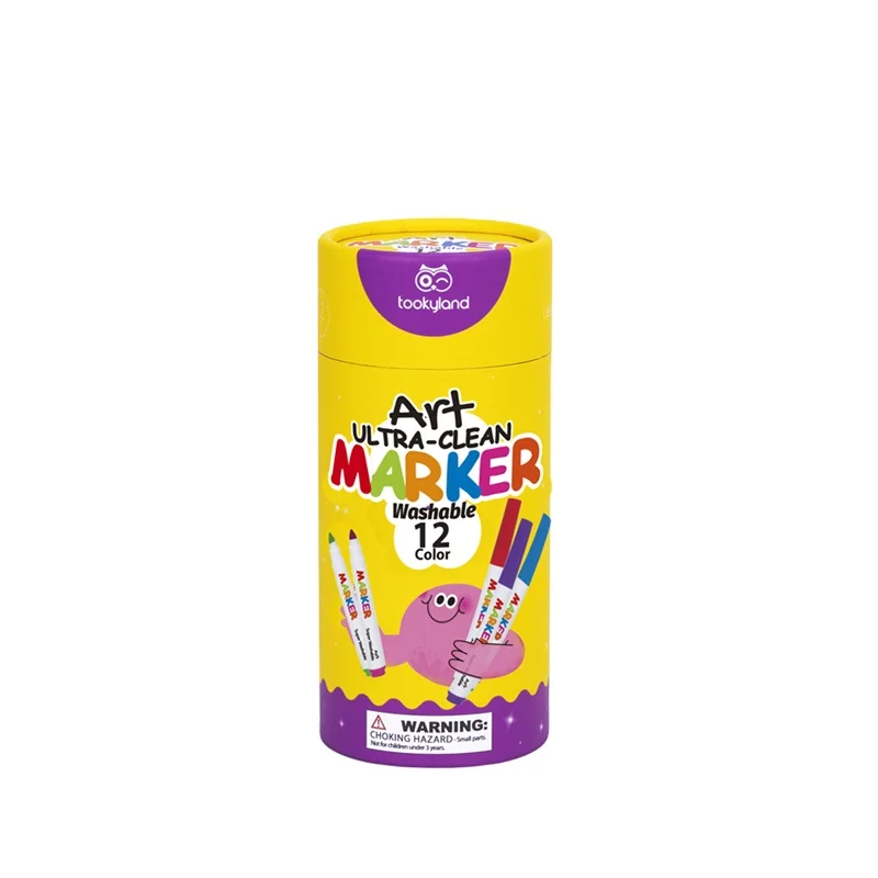 12 Color Washable Waterproof DIY Hand-paint Graffiti Pen Marker Magic Painting Drawing Toys for Kids