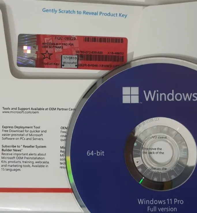 ms box win 11 pro pack with dvd computer software digital license original key