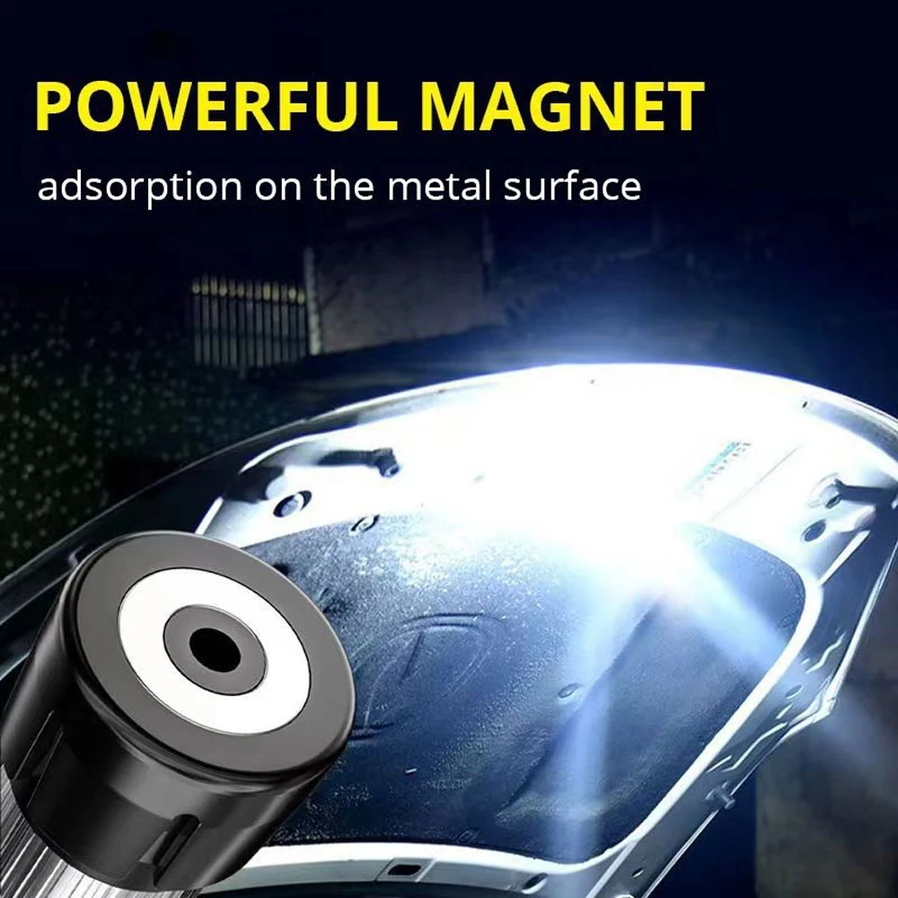 Nine-in-One Waterproof Camping LED Lantern Mini Flashlight Tripod Hook Rechargeable Battery Power Multi-Function Magnetic Magnet