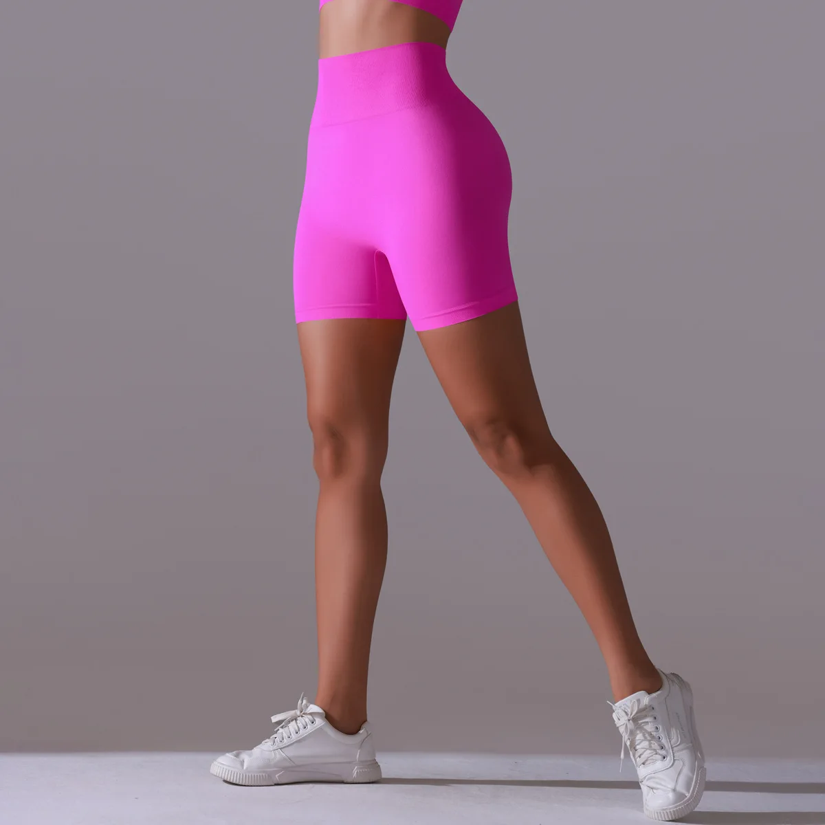 Women Sports Short Seamless Yoga Leggings Squat Proof High Waist Fitness Tight Quick Drying Cycling Running Workout Gym Shorts