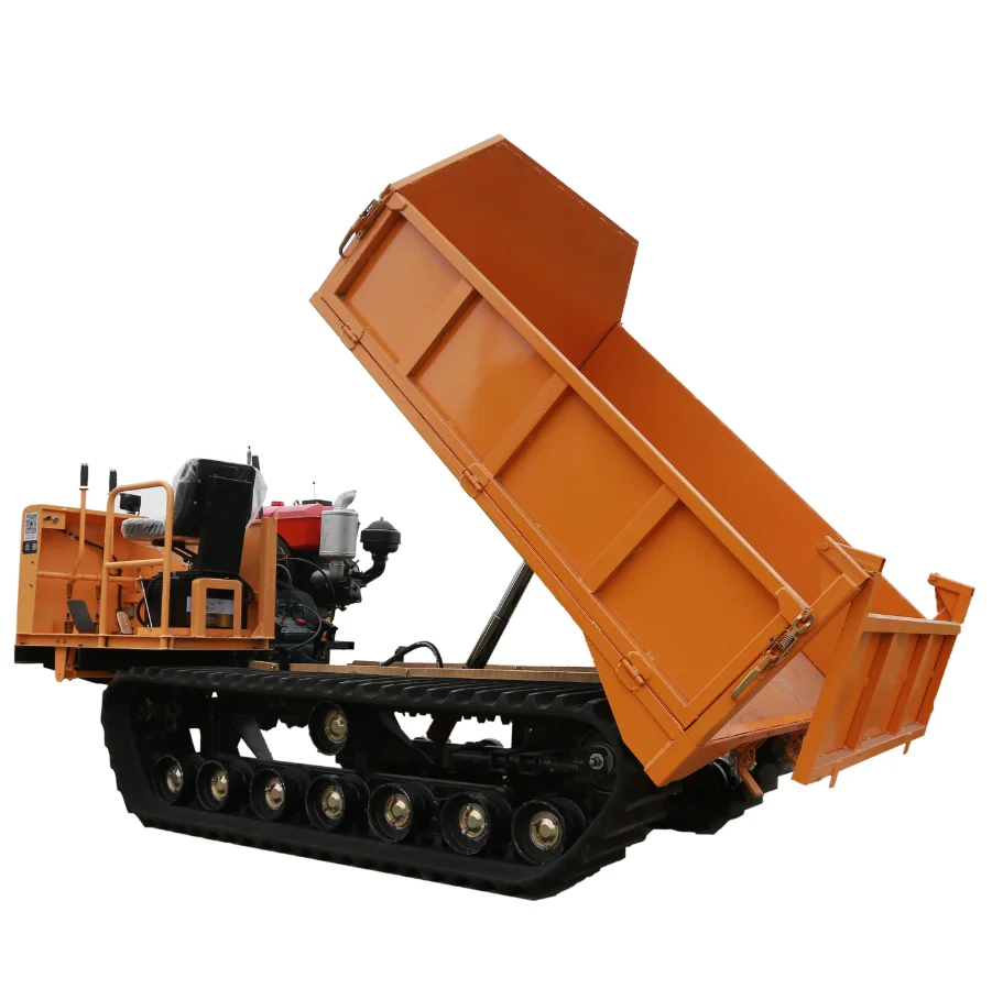 3.5 Ton loading crawler dumper track vehicle for palm oil farm