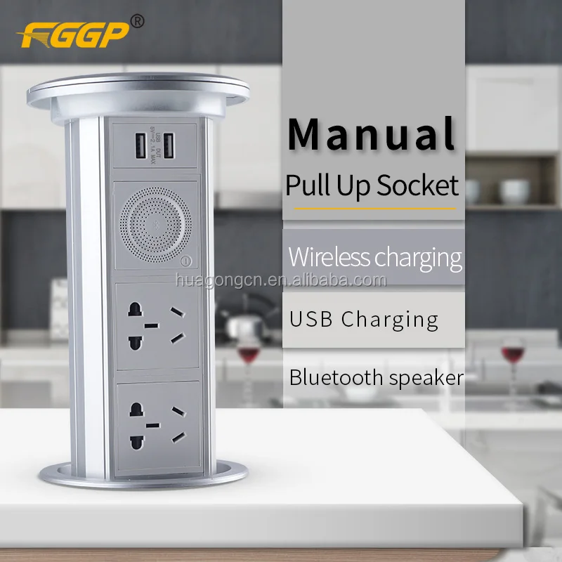 Беспроводная водонепроницаемая настольная bluetooth-розетка, 110-250 В, 16 А, Великобритания, BS, ЕС, FR,AU