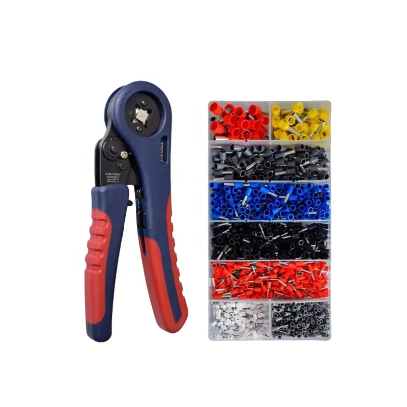 FST-10S AND FST-6S terminal crimping tool 0.08-10mm2 with 1200pcs Cord End Terminal Connectors Kit Crimping tool cable Pliers