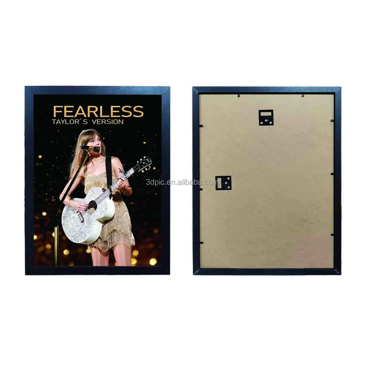 3d lenticular picture flip framed anime poster 3d framed printing in stock