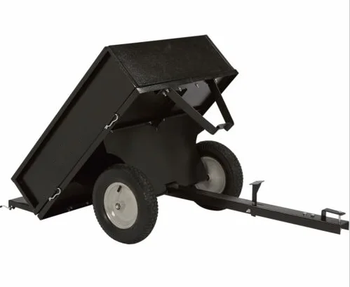 
china lawn trailer for garden or farm tilted trailer 
