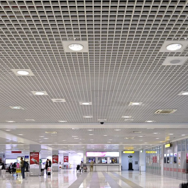 Aluminum Open Cell Grid Ceiling Modern Design Ceil Aluminum Metal Suspended Ceiling