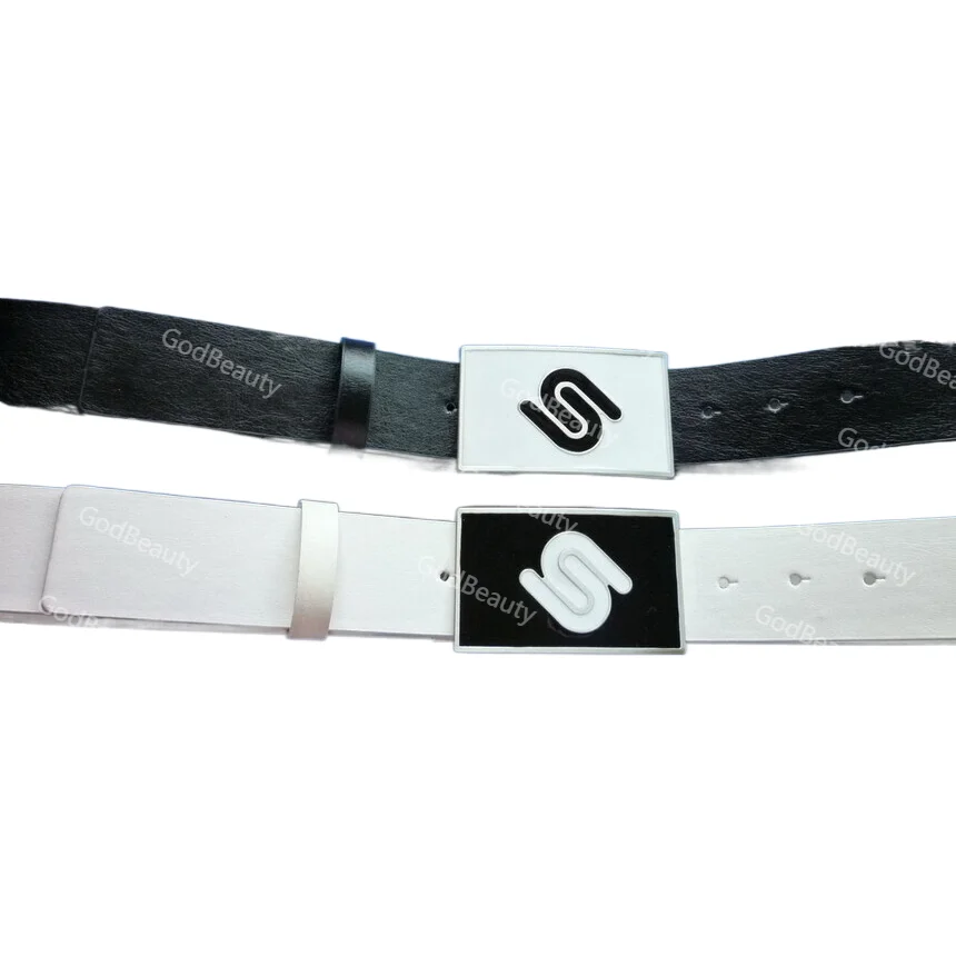 Womans belt New Women Fashion Belt Golf Luxury Brand Custom Design PU Belts With Enamel Buckle