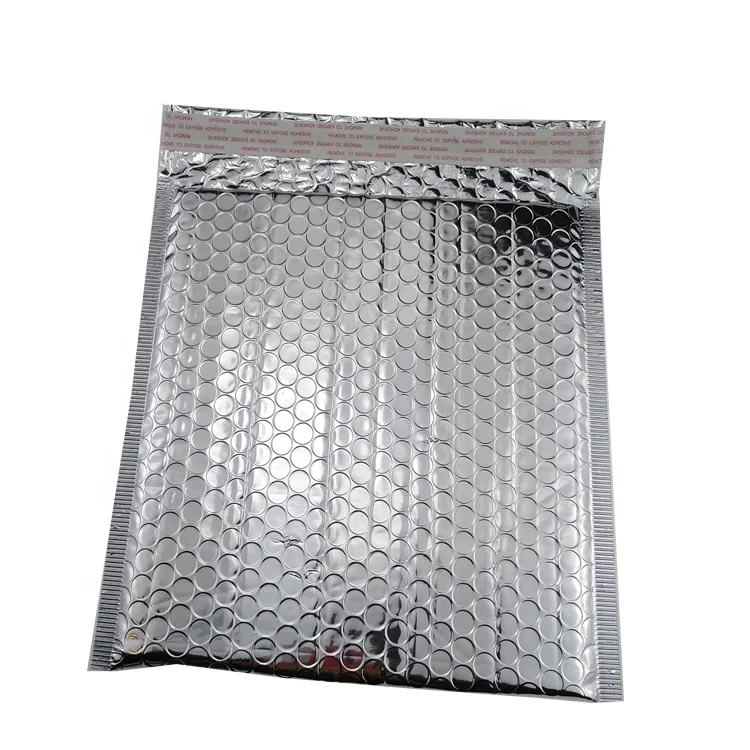 Custom Logo Silver Foil Bubble Envelope Padded Mailer