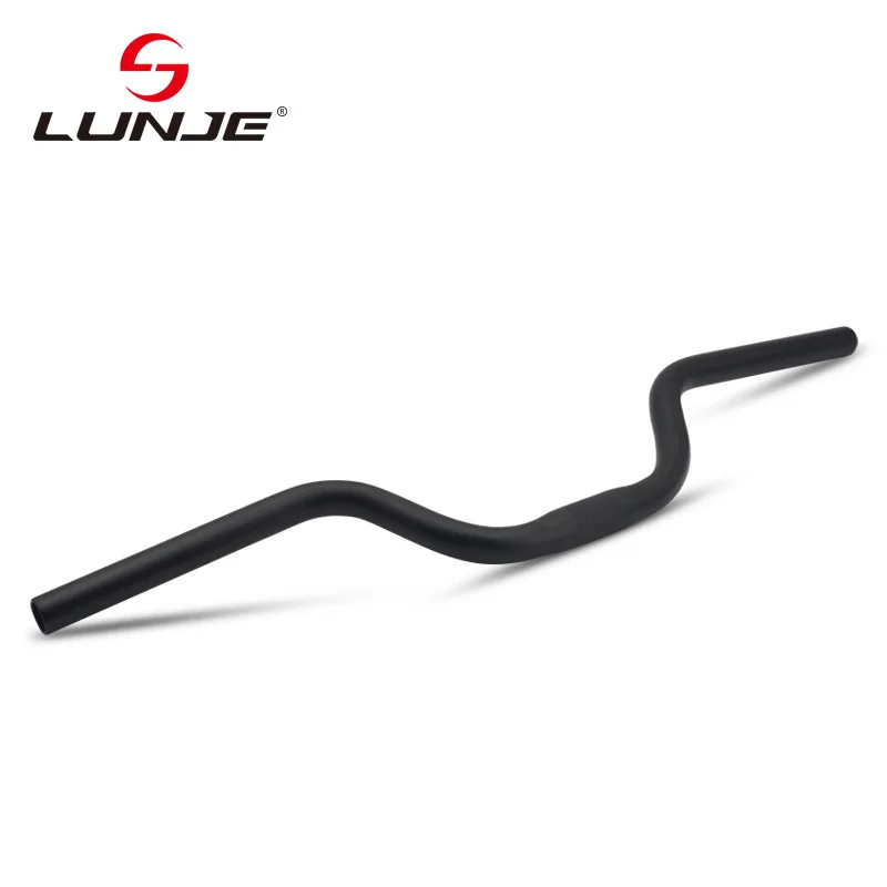 LUNJE Bicycle Parts U-shaped Handlebar Aluminum Alloy Small Swallow Handle Folding Bike Handlebars