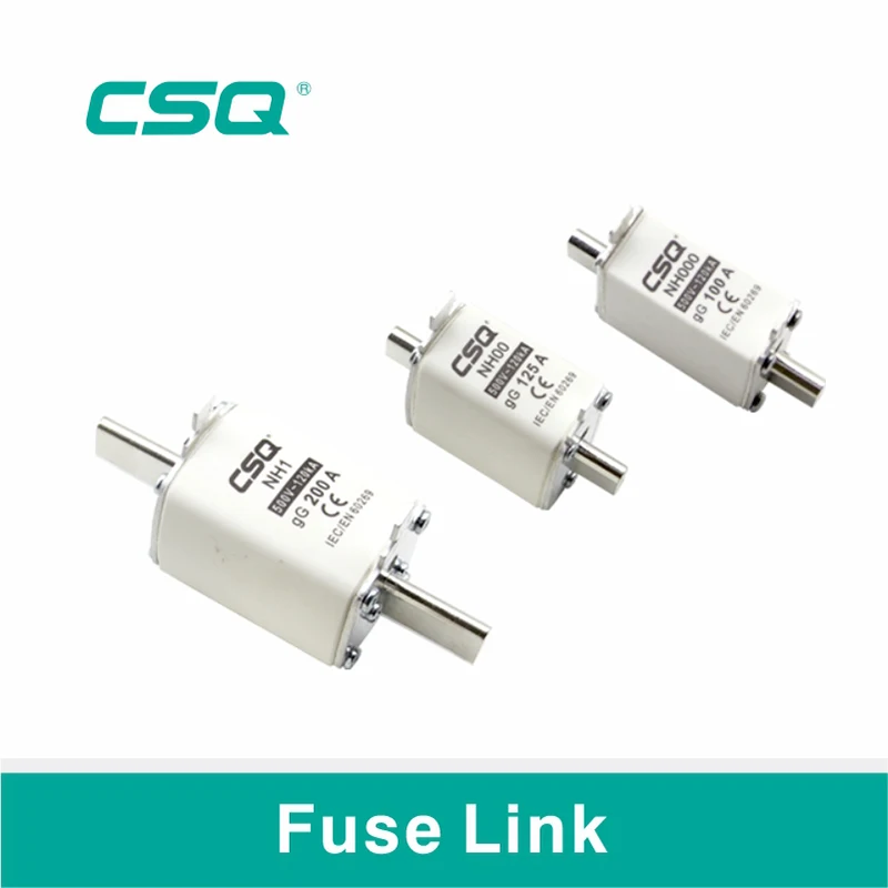 CSQ Nt2 Lv 315A Cutout Nh Hrc Ceramic Rt16-00 30A Nh2 20A  Copper T3 Fuse Links 63A 80A 15A