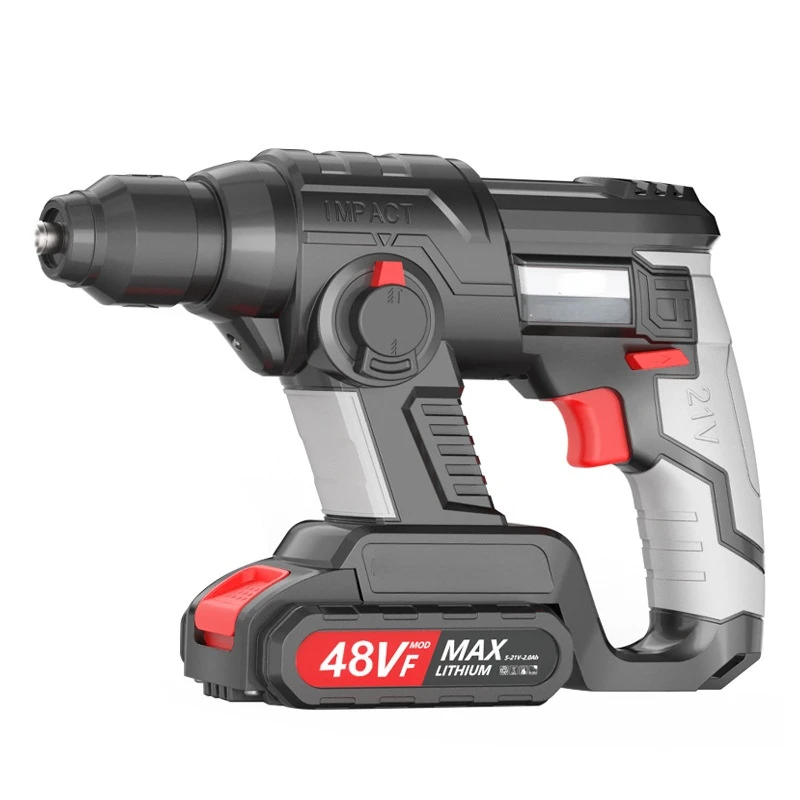 New Portable 98VF Lithium Hammer Drill Brushless Cordless Drive Drilling Concrete Wood Steel 18v Electric Impact Drill