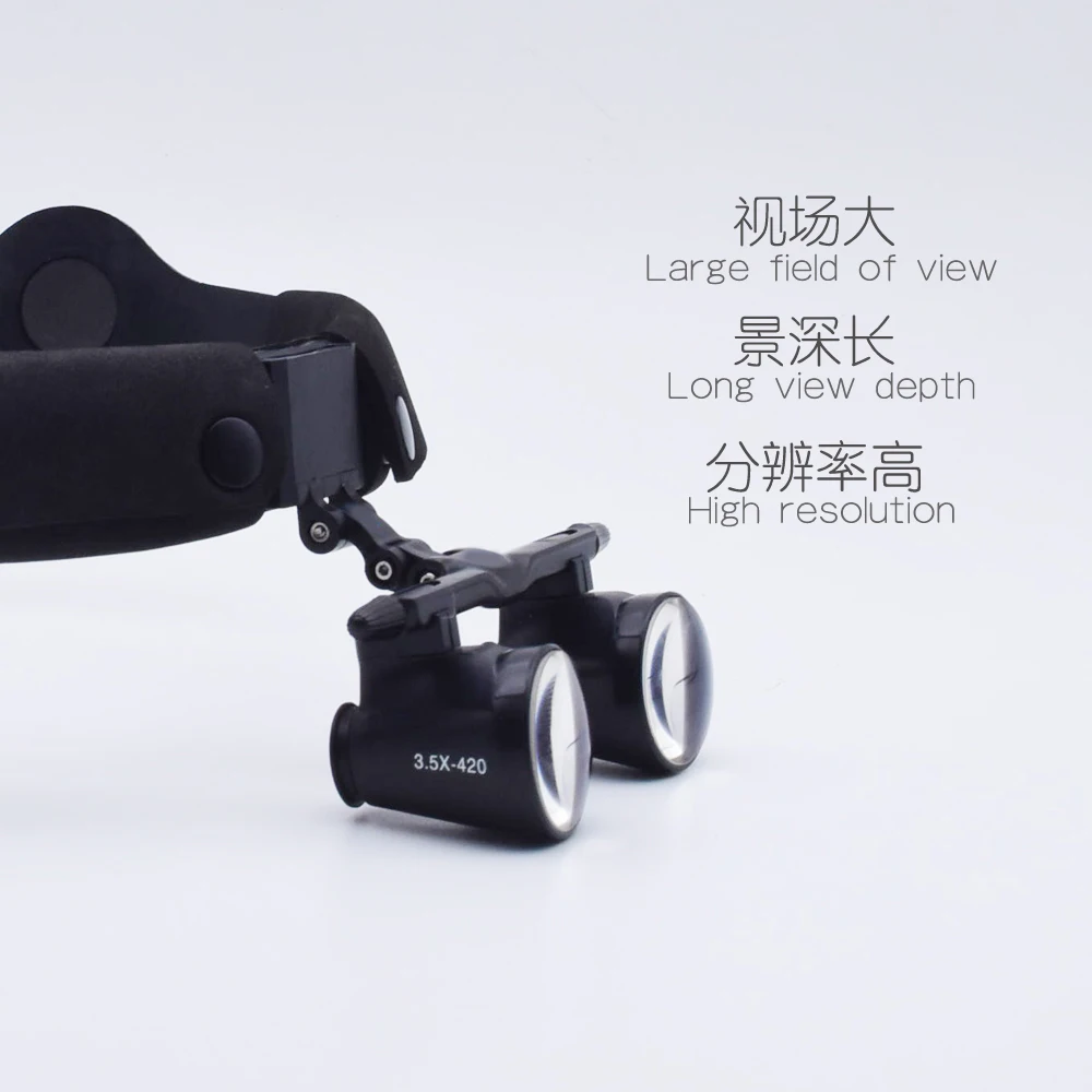 Chenwei 2.5x 3.5x Head-wear Dental Microscope Adjustable CE Approved Magnifying Glasses with LED Light