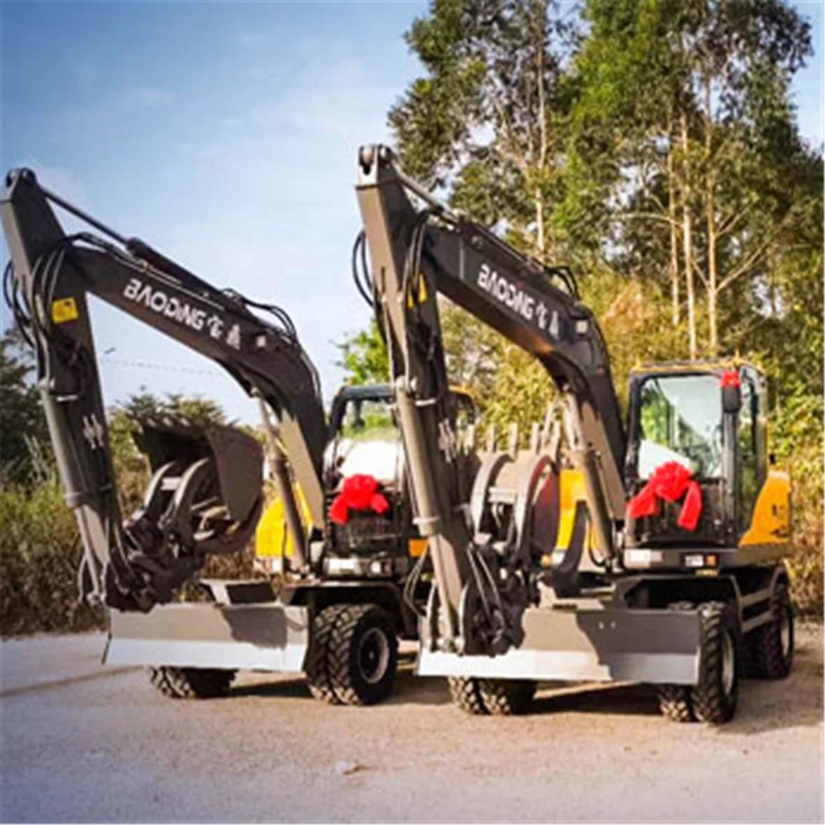 2017 used excavator 8500kgs earthmoving wheel excavator for sale