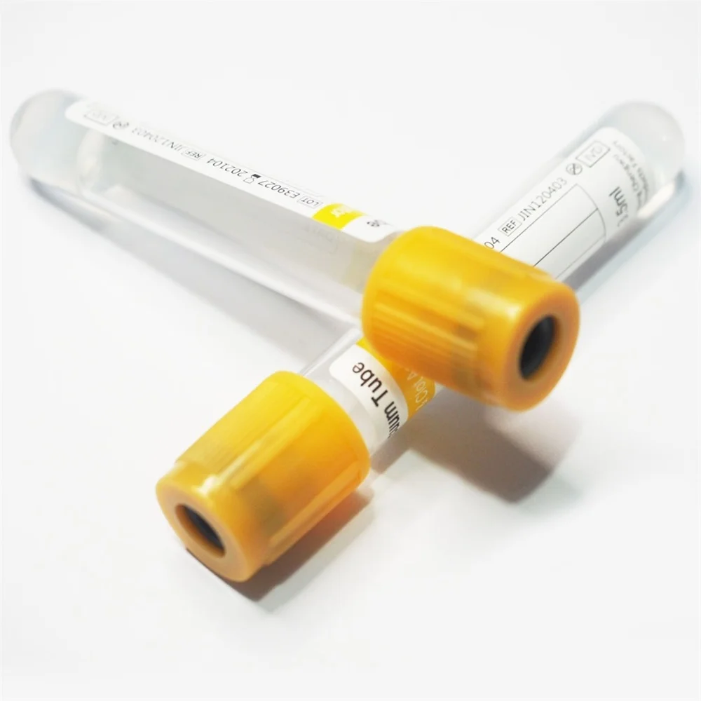 Yellow blood Serum collection tube