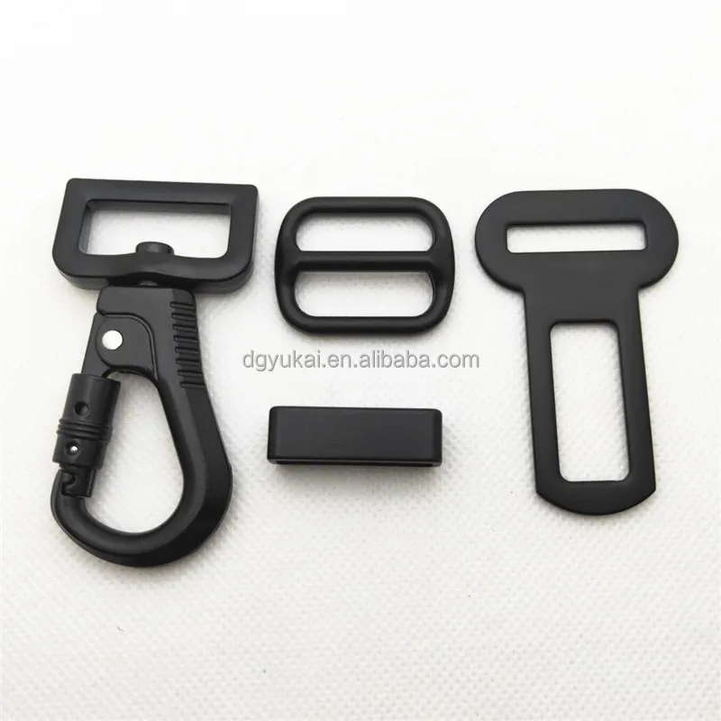Customized 20mm 25mm zinc alloy Metal Car Seat Belt Insert Clip Buckle For Dog