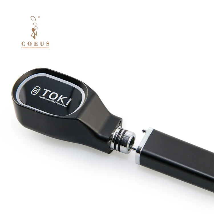 
2019 newest black e pipe vape magnetic connector 510 CBD vape pen with cartridge 