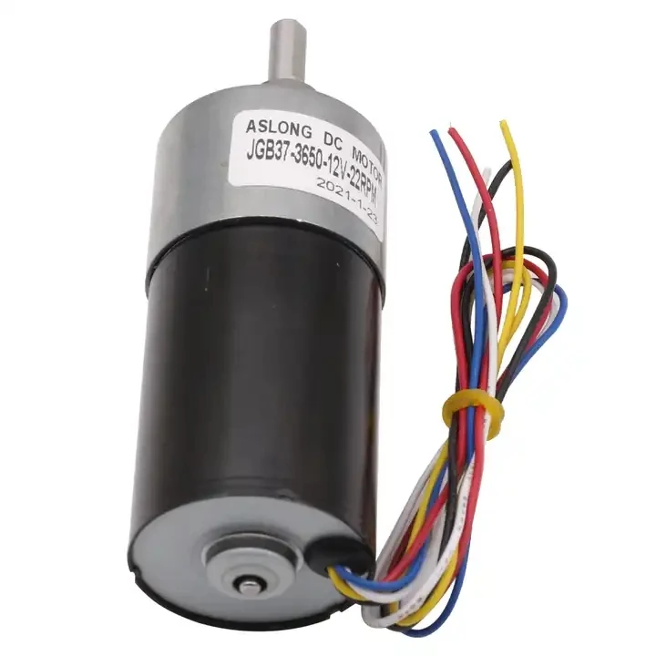 Aslong JGB37-3650 37mm gearbox 12 24V high-quality, high torque long life low noise micro brushless DC reduction motor