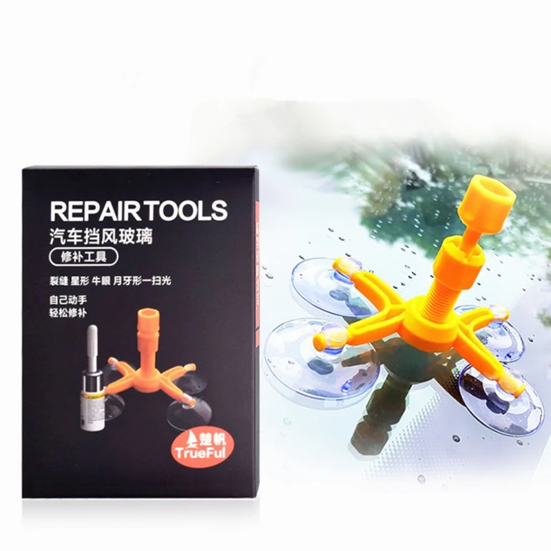 
New Car glass Care Auto Windshield Repair tool Kit to Fix Car Scratch Cracks Chips Tools Auto car glass repair tools 