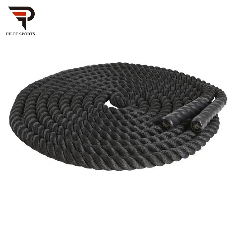 High-quality gym strength training battle rope with nylon sets training battle rope