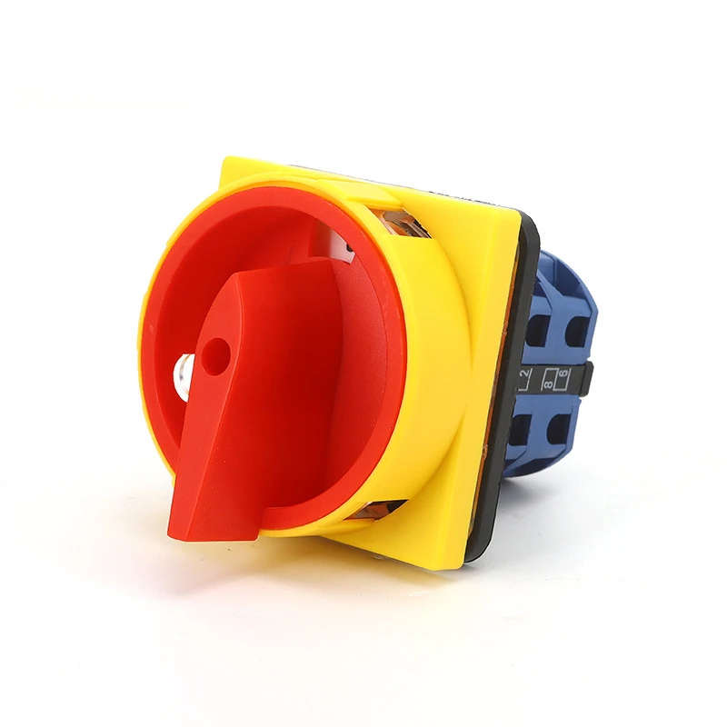 LW26GS-25 2 speed power cut-off switch with padlock 2P 25A rotary switch Universal transfer switch