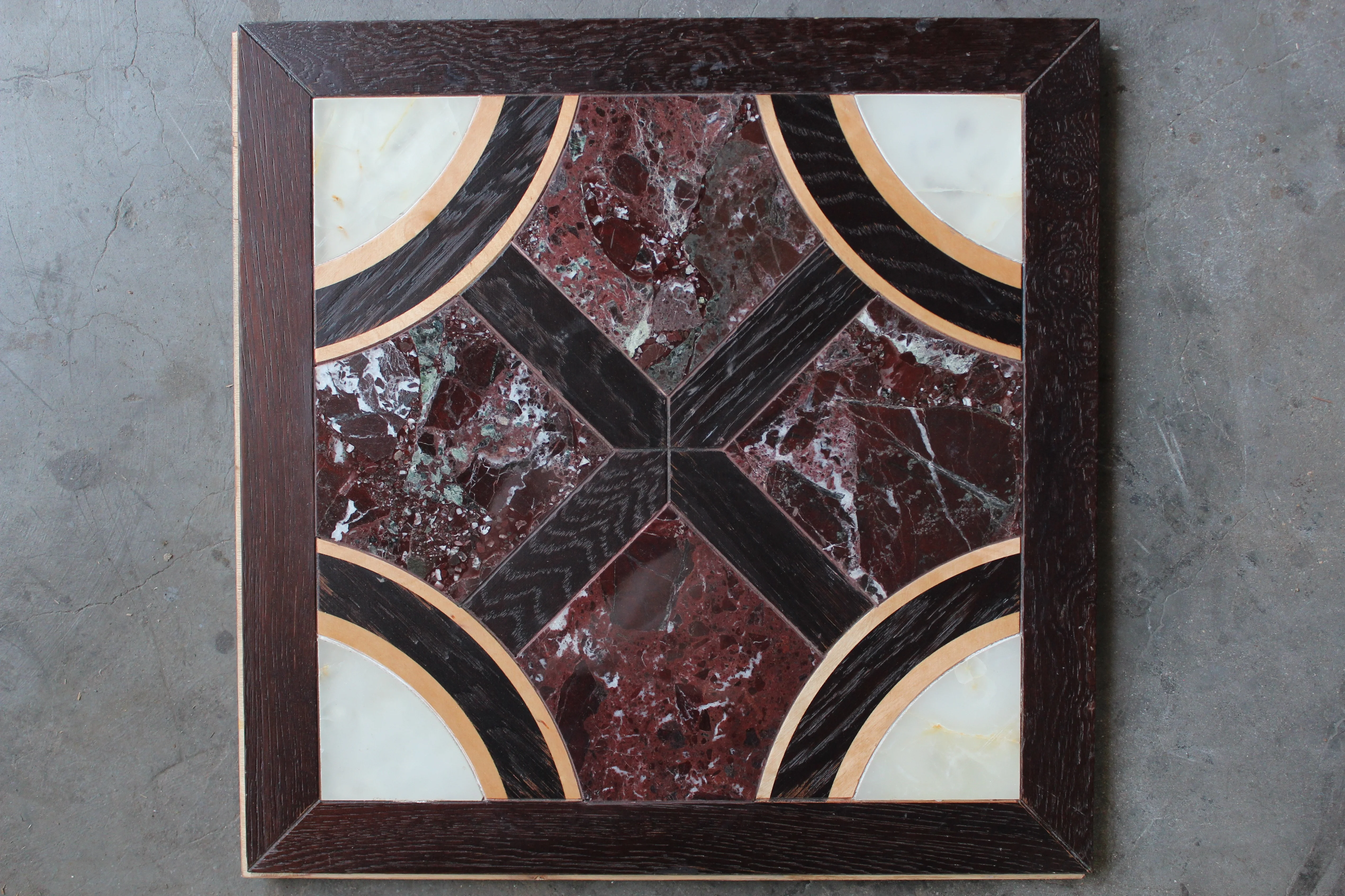 Jade inlaid art parquet wood flooring