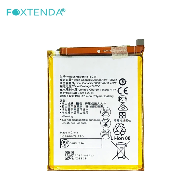 Factory wholesale aaa lithium ion Cellphone Battery HB366481ECW 3000mAh for huawei P9 P9 lite Honor 8 G9 7C 7A GR3 2017