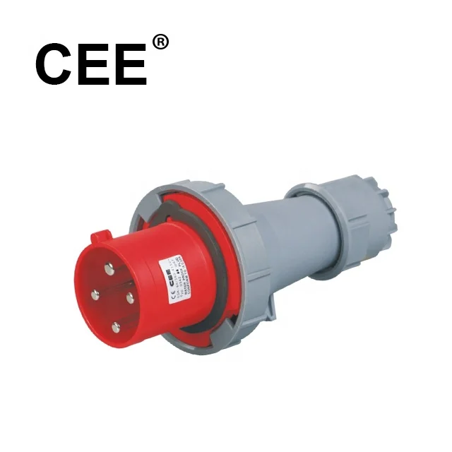 CEE 125Amp 3P+E 4 pins IP67 380-415V~IEC60309 industrial electrical plug socket