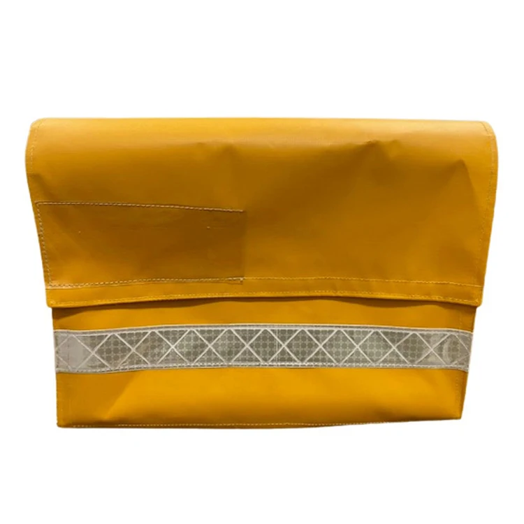 Custom Tarpaulin Mining Equipment Bag Flap Closure Miners Shoulder Bag with Reflective Strip