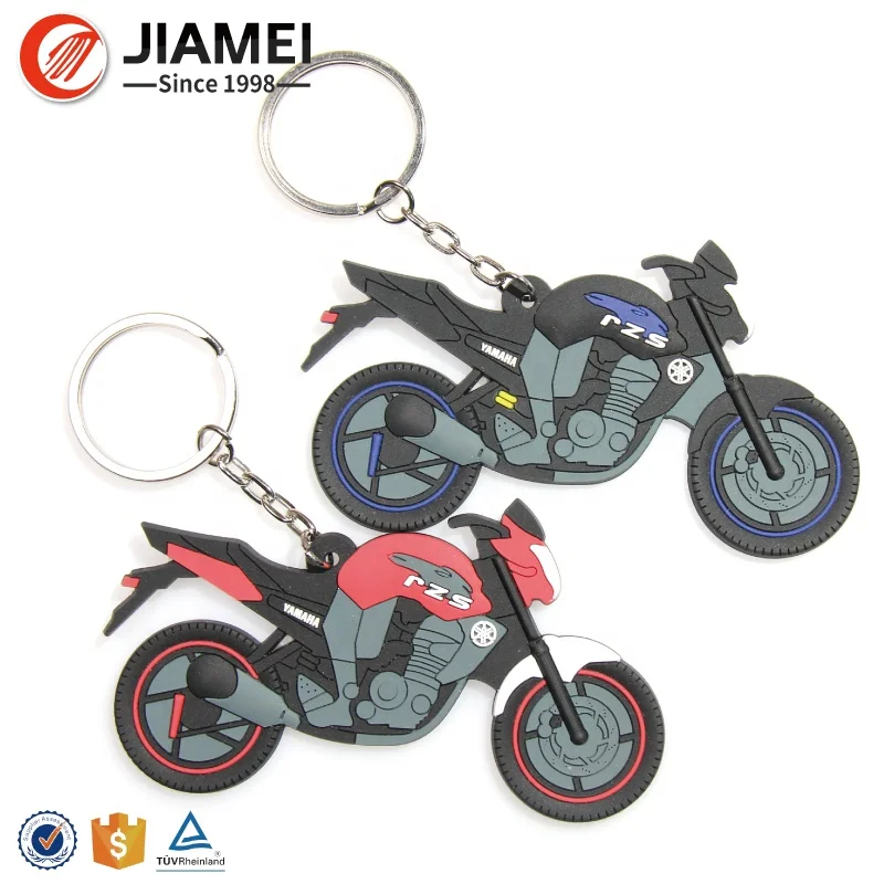 Wholesaler Customized Silicone 3D logo Key Chain Rubber Soft PVC Keychain for Promotion Gifts