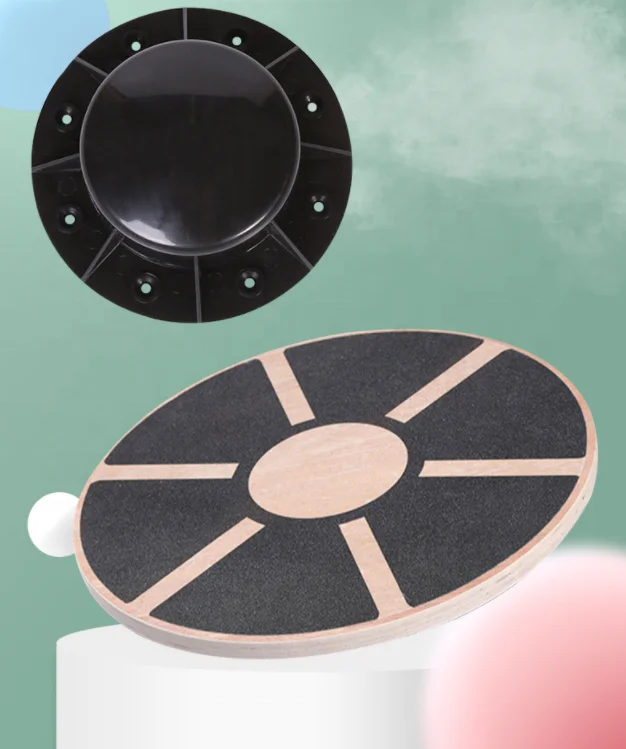 Factory wholesale Home Play Gym Yoga Equipment Fitness Balance Board Physical Training Wooden balance plate board