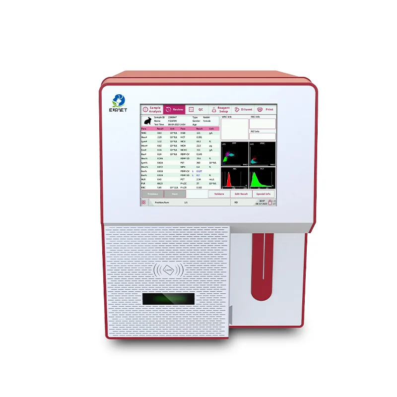EUR VET Stable Quality Auto Hematology Analyzer Veterinary Equipment Best Price CBC Hematology Analyzer