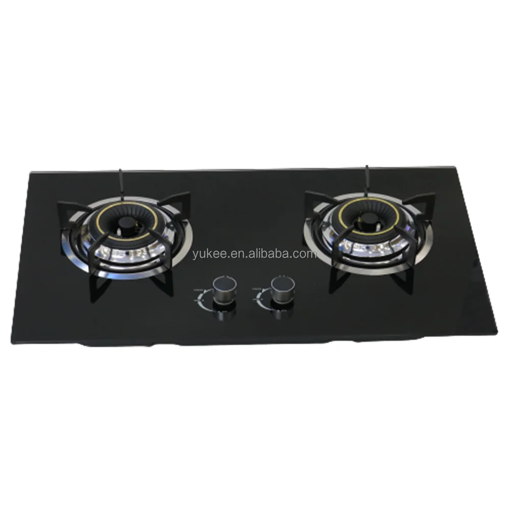 Thailand Hot Sale Infrared Stove Good Price Build In Gas Cooktop Glass Panel Built in 2 Burner Gas Cooker