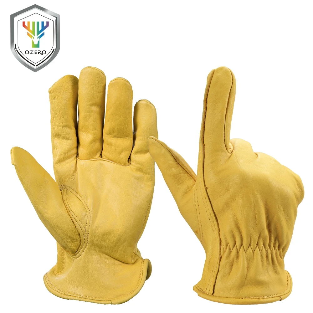 Wholesale from China Goatskin Safety Work Leather Gloves