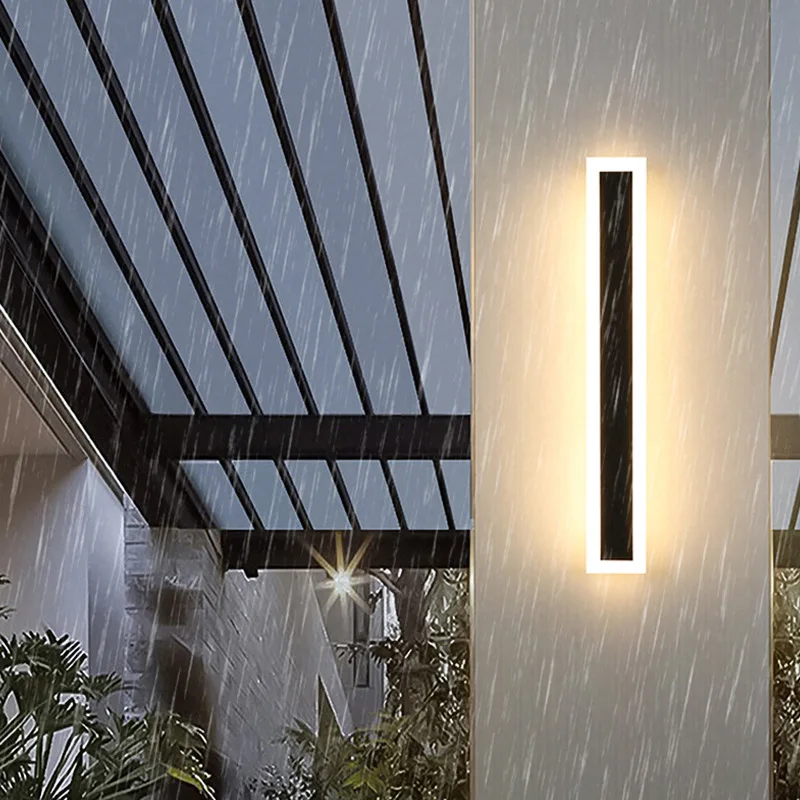 IP65 Waterproof Outdoor Wall Light 30-240cm Long Strip Wall Mounted Lights Facade lighting Wall Lamps Outside