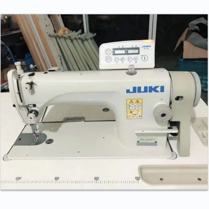 Лидер продаж использованная DDL-8700-7 JUKIs одноигольная плоская кровать швейная машина компьютеризированная из Китая