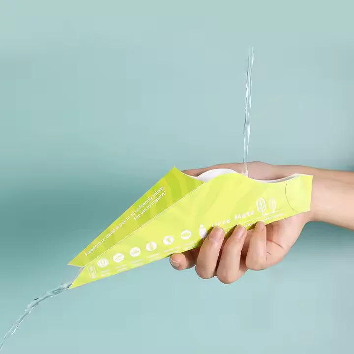 Wholesale Outdoor Standing Portable Paper Urinal Females Pee Device Traveling Funnel Emergency Paper Urinals For Lady