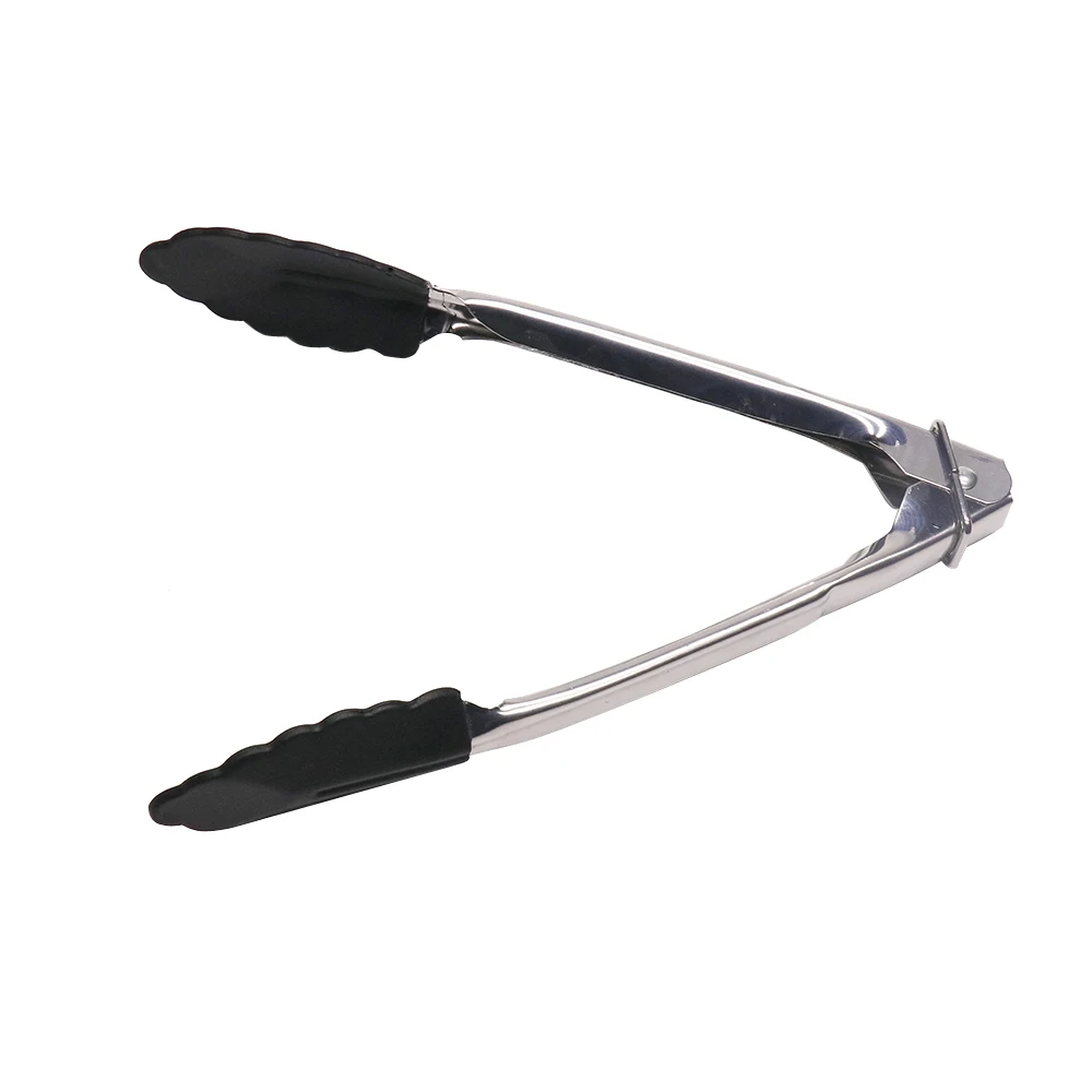 2022 Amazon Hot Sales Stainless Steel Food Tongs With Silicone Tips