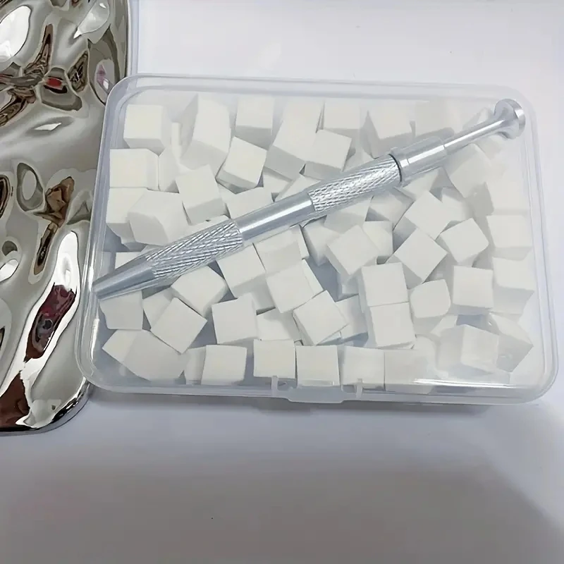 New Professional Nail Art Tool 100pcs/box Mini Nail Buffer Block Sponge Transfer Multi-sides Sponge Gradient Color Printer