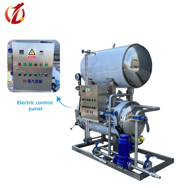 QD-600  Double layer hot water circulation autoclave retort  for food/canning