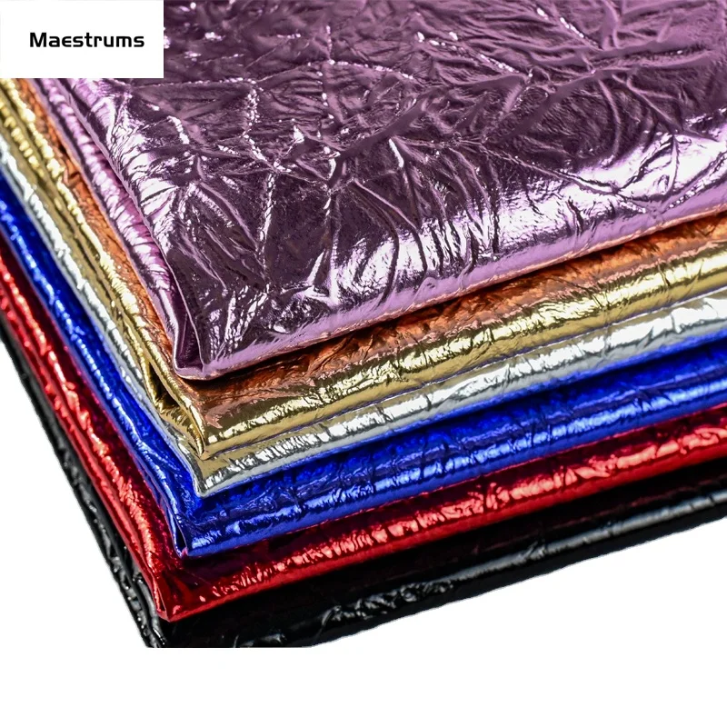 0.6 MM Waterproof Elephant pattern leather Mirror faux pu laserable leatherette for bags shoes costume and bows