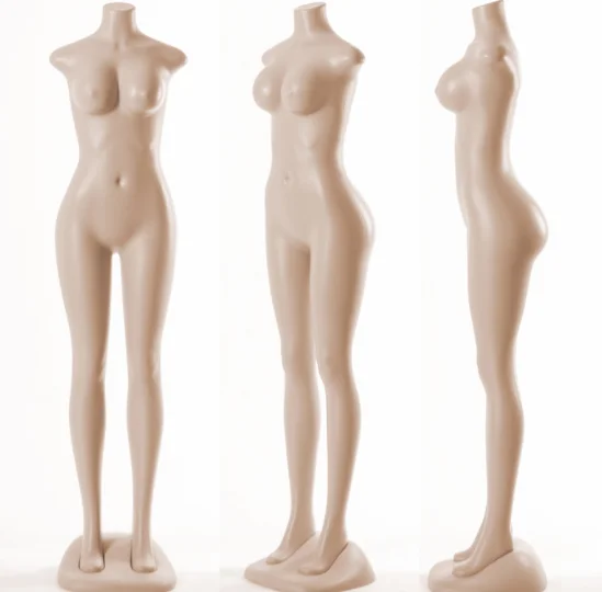 flesh tone big bust and big hip fat female Brazilian mannequin headless woman mannequin