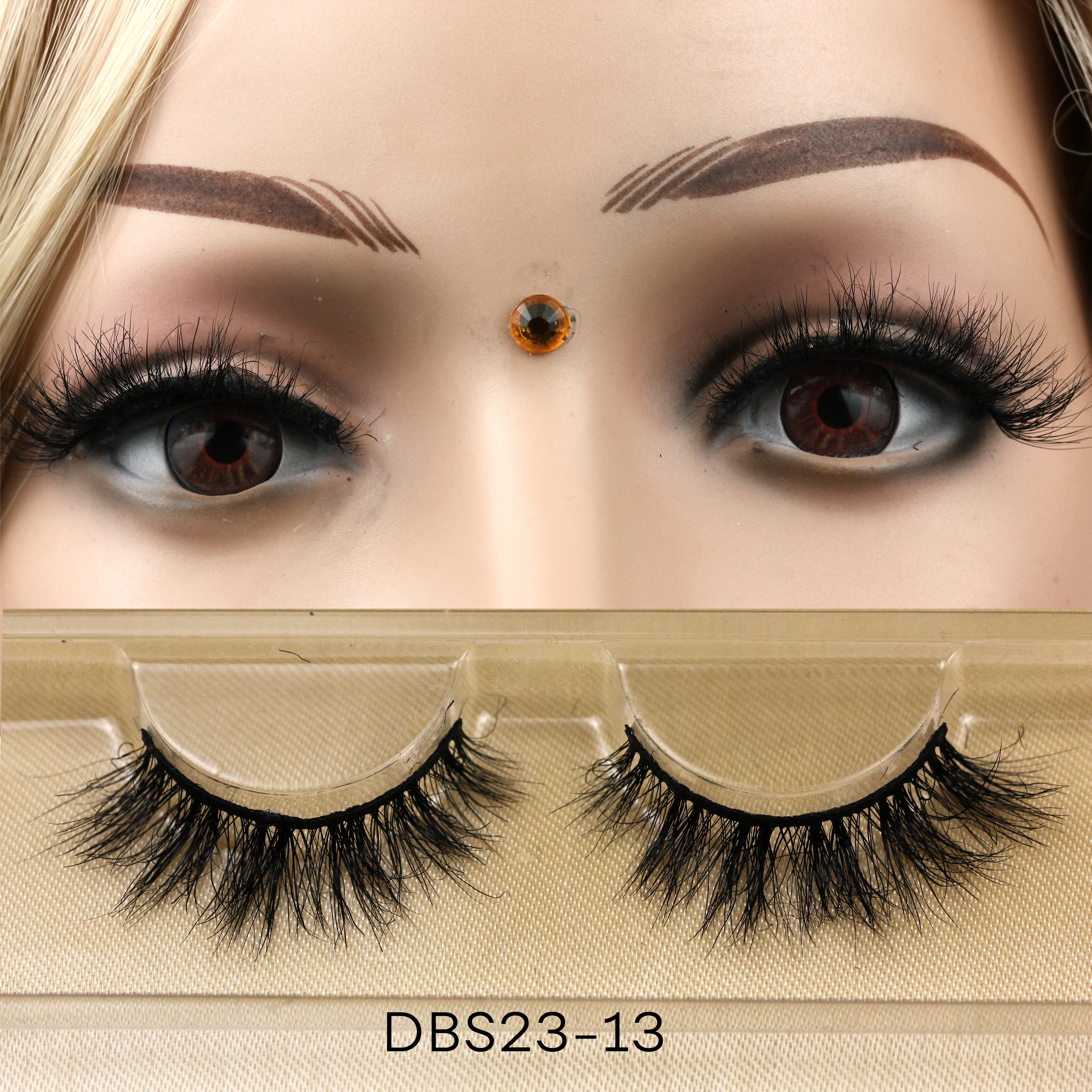 DBS23 Cruelty Free Private Label Own Brand Mink Lashes Natural 100% Siberian Mink strip eyelash