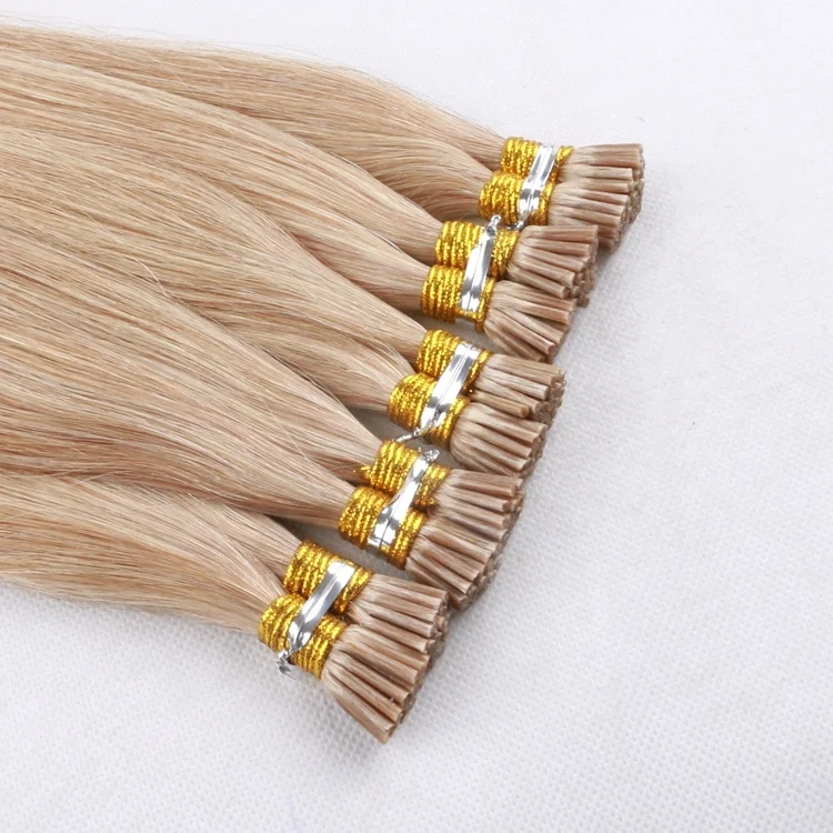 Factory Price High Quality 1g 2g stands i tip hair extensions human hair 24 inch piano Peruvian Russian salon quality rent hair