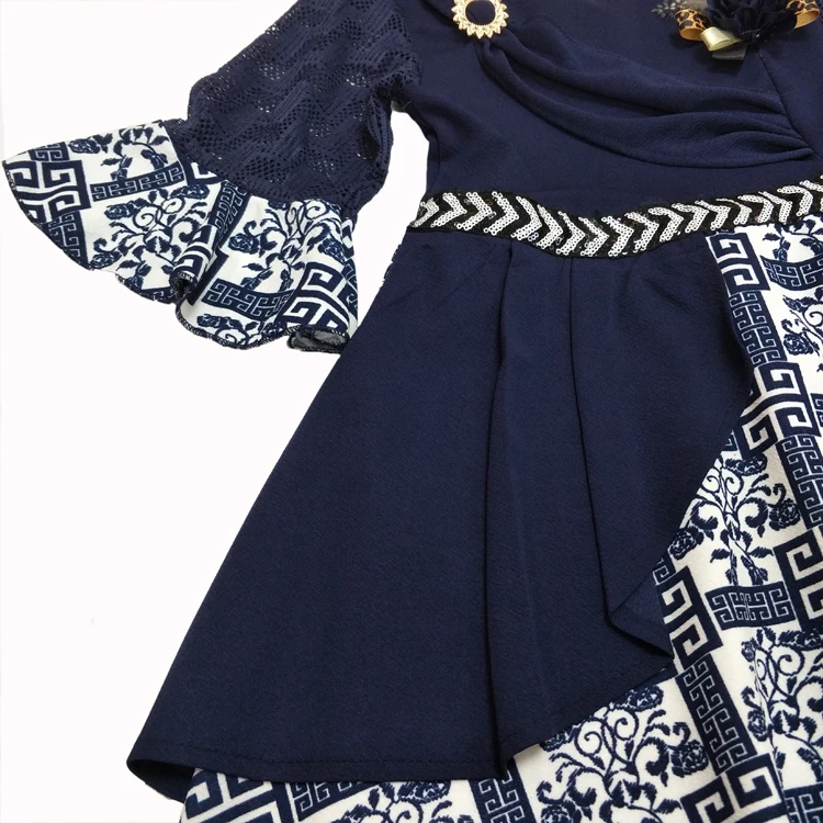 Libya Algeria Mawlid Muslim China Design Dress Kids Clothes Girl Dress For Kids