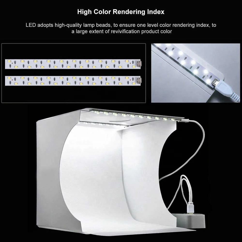 Mini Photo Studio 6 Color Backgrounds Portable Foldable Mini Studio Photography Light Box Tent Kit Photography Lighting Tent
