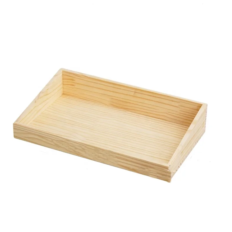 Solid Wood Wooden Box Supermarket Container Display Snack Display Cabinet Front Low Rear High Wooden Storage Box Customized