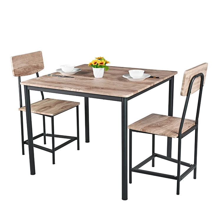 High Quality Cheap Price Square dining table farmhouse set table  dinner wood furnitures table simple style