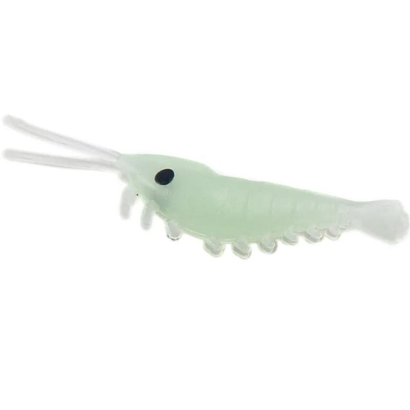Manufacturers wholesale luminous soft lure bait small grass shrimp fresh sea water general 3cm 50pcs boxed