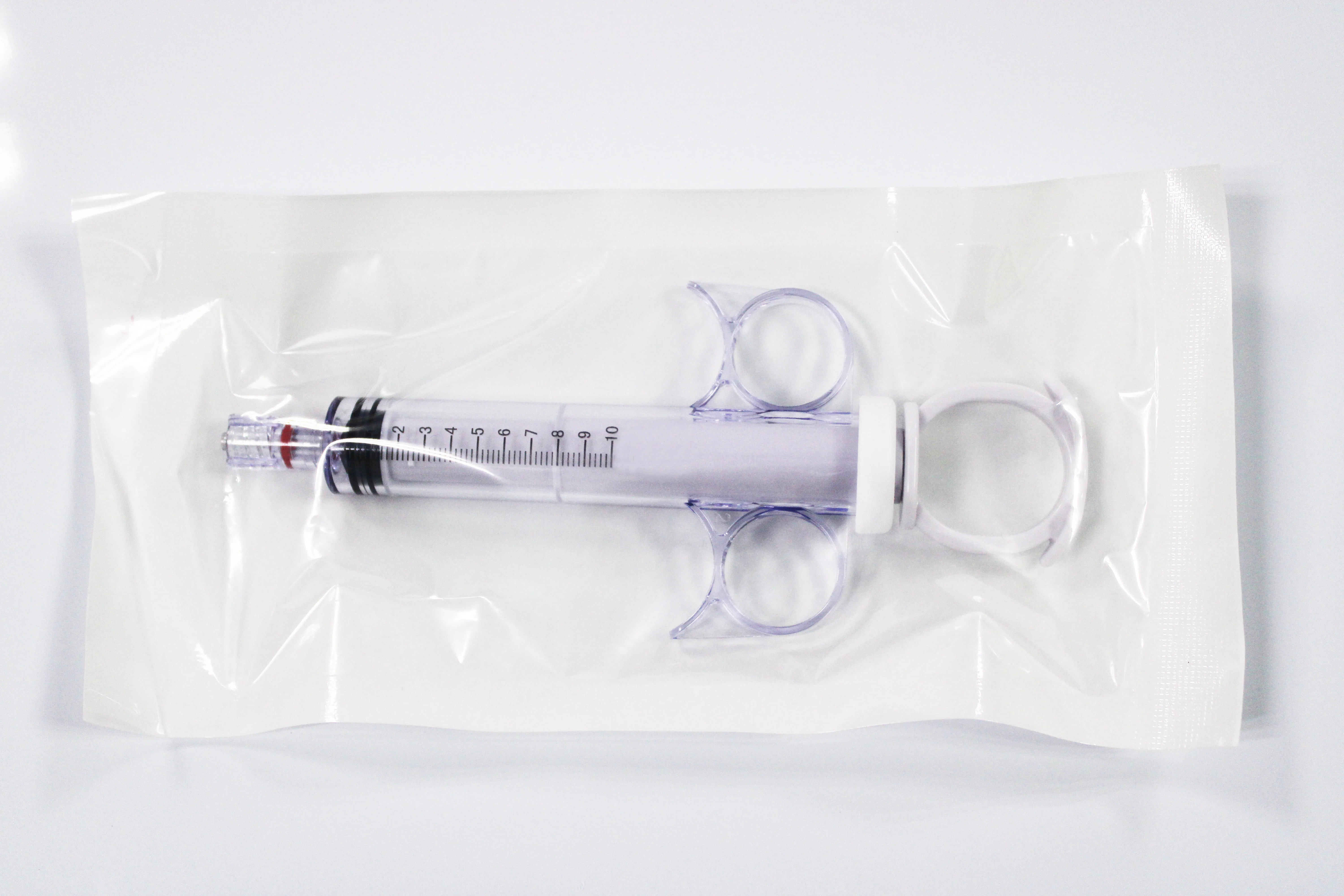 
CE Disposable Medical 12ml Contrast Medium Injector 3-ring Angiography Syringe 